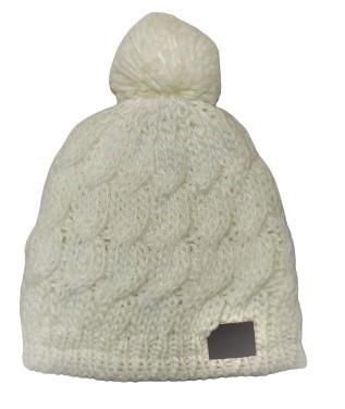 Женская зимняя шапка с пумпоном
